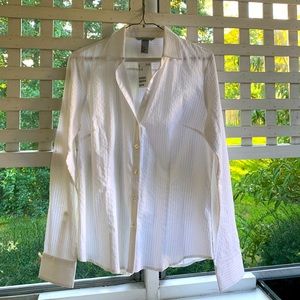 H&M white button down blouse